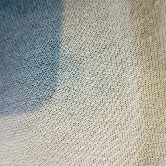 Aviator Nation Cream Zip-Up Sweater with Blue Stripes - Picture 4 of 16